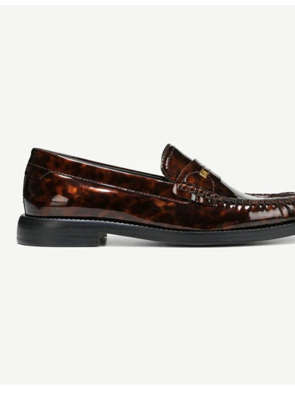 NEW Franco Sarto $130 Yulisa Loafer Color: Tortoise Patent Leather SZ-10M - Picture 7 of 12